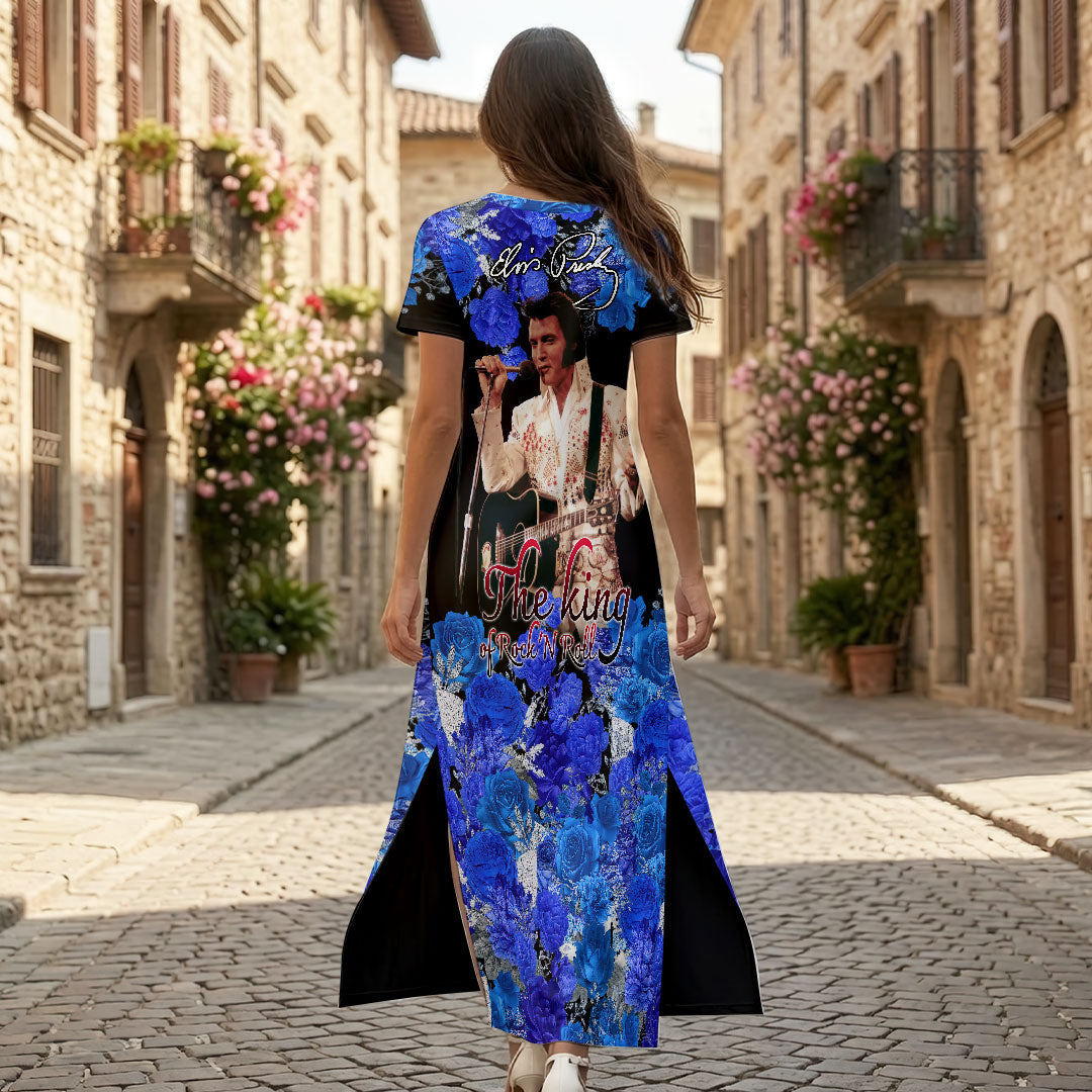Elvis Presley Short Sleeve Maxi Dress – HOATT19418
