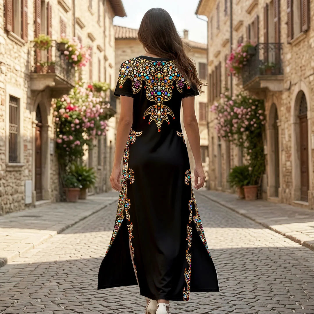 Elvis Presley Short Sleeve Maxi Dress – HOATT20917
