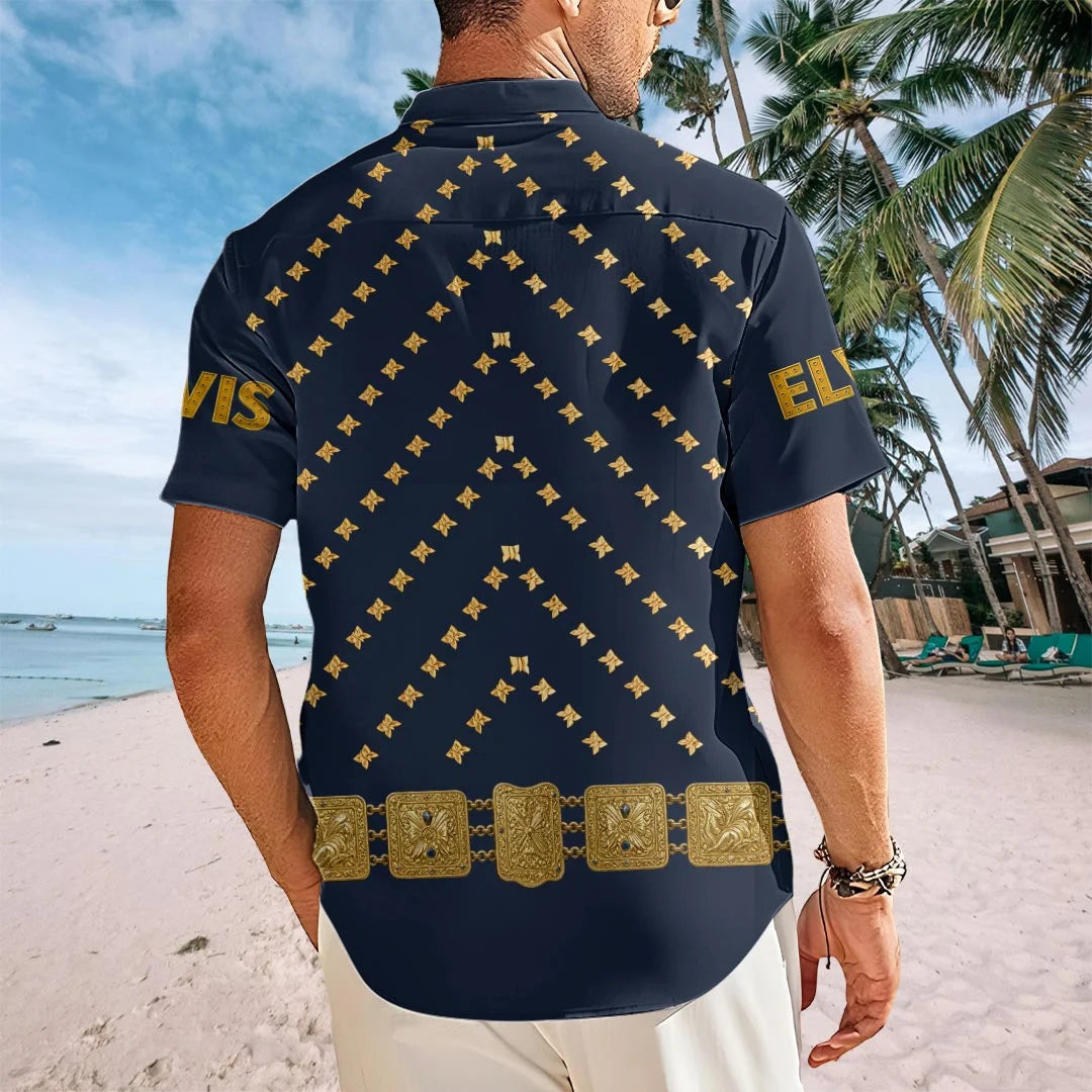 Elvis Presley Short Sleeve Button-Down Shirt – HOATT20921