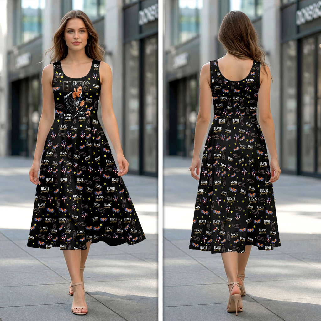 Elvis Presley Sleeveless Knee-Length Dress – HOATT19702