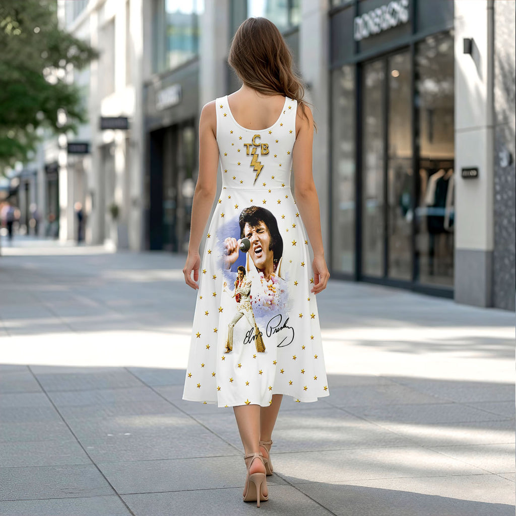 Elvis Presley Sleeveless Knee-Length Dress – HOATT19742