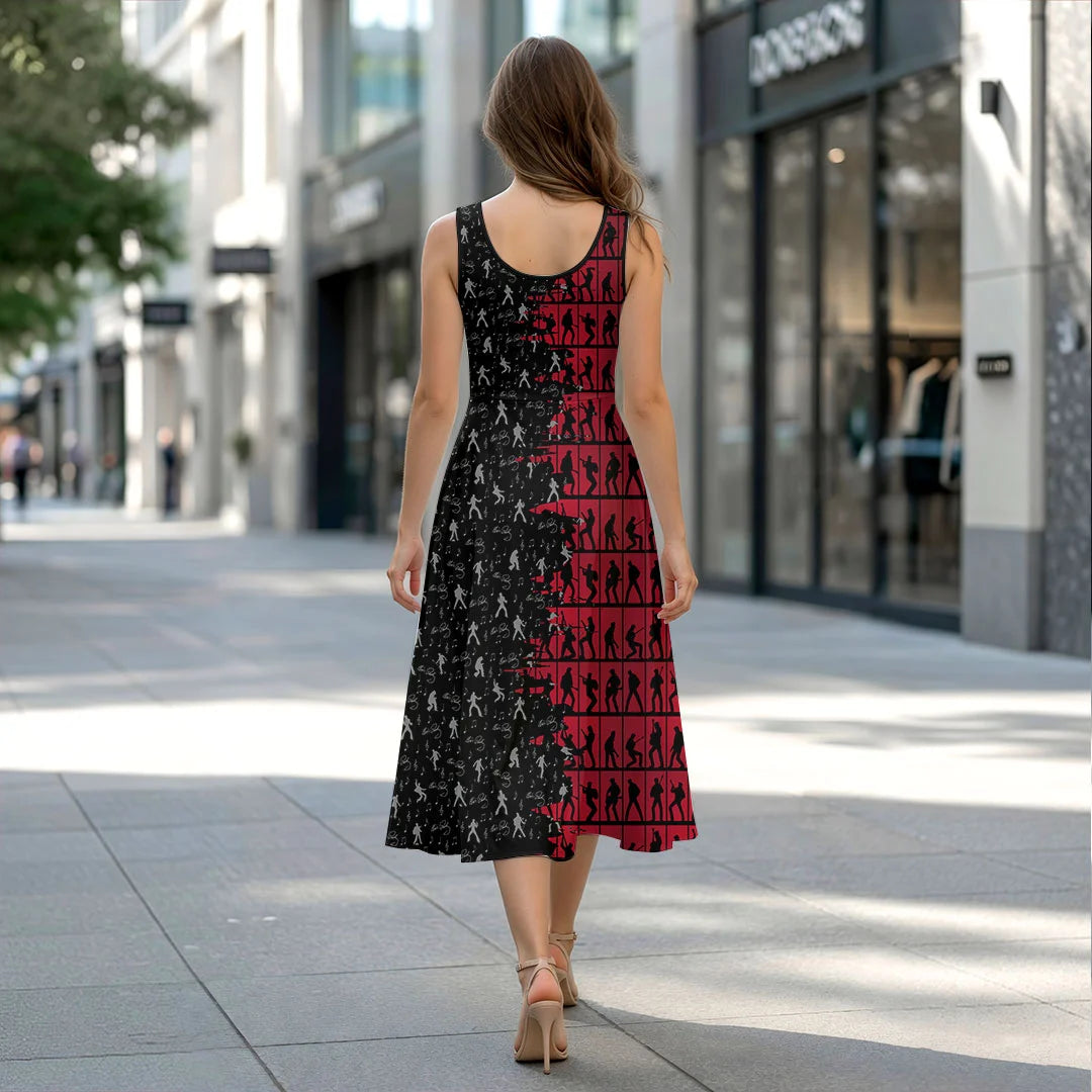 Elvis Presley Sleeveless Knee-Length Dress – HOATT20648