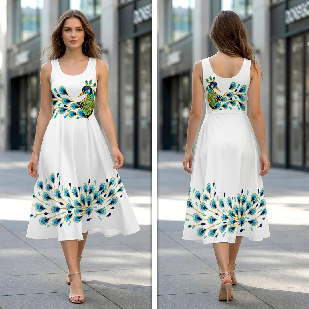 Elvis Presley Sleeveless Knee-Length Dress – HOATT20596