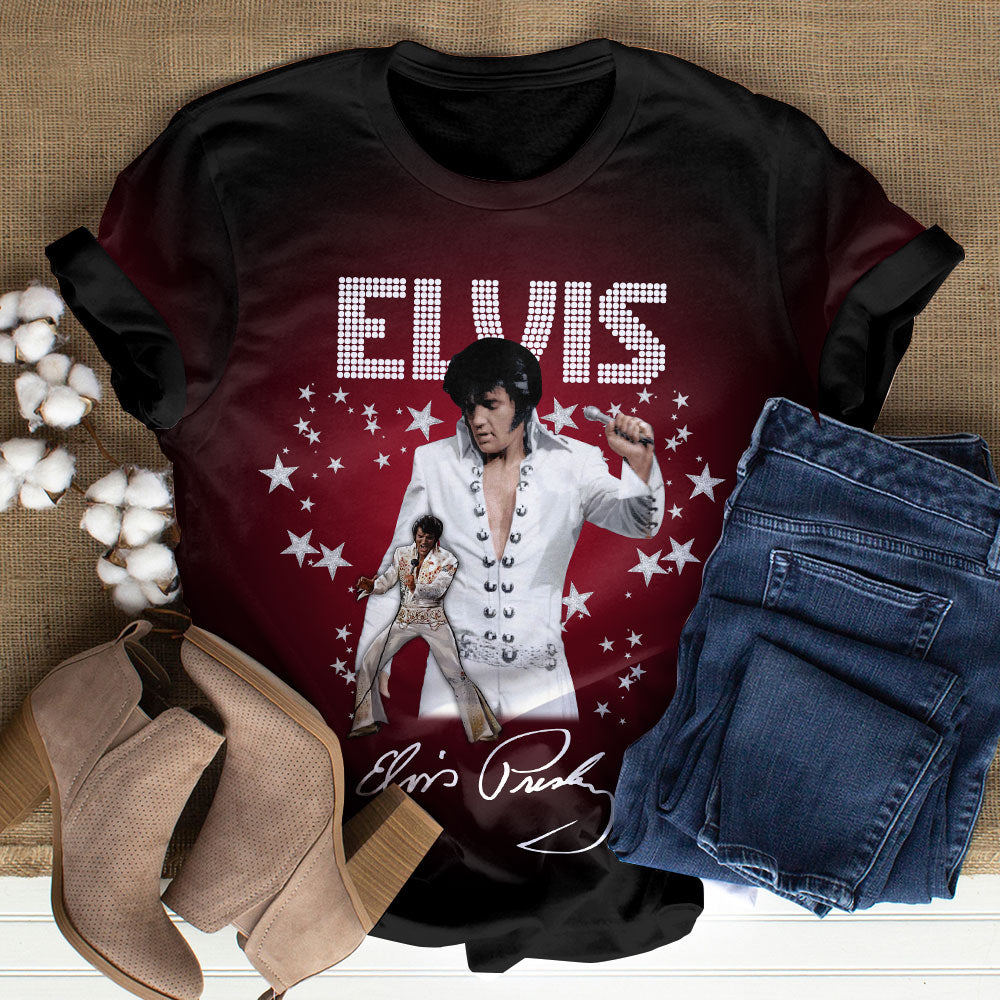 Elvis Presley Round Neck Raglan Sleeve Sweatshirt – HOATT 7316