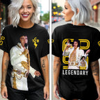 Elvis Presley 3D Women's V-Neck T-Shirt – HOATT19014