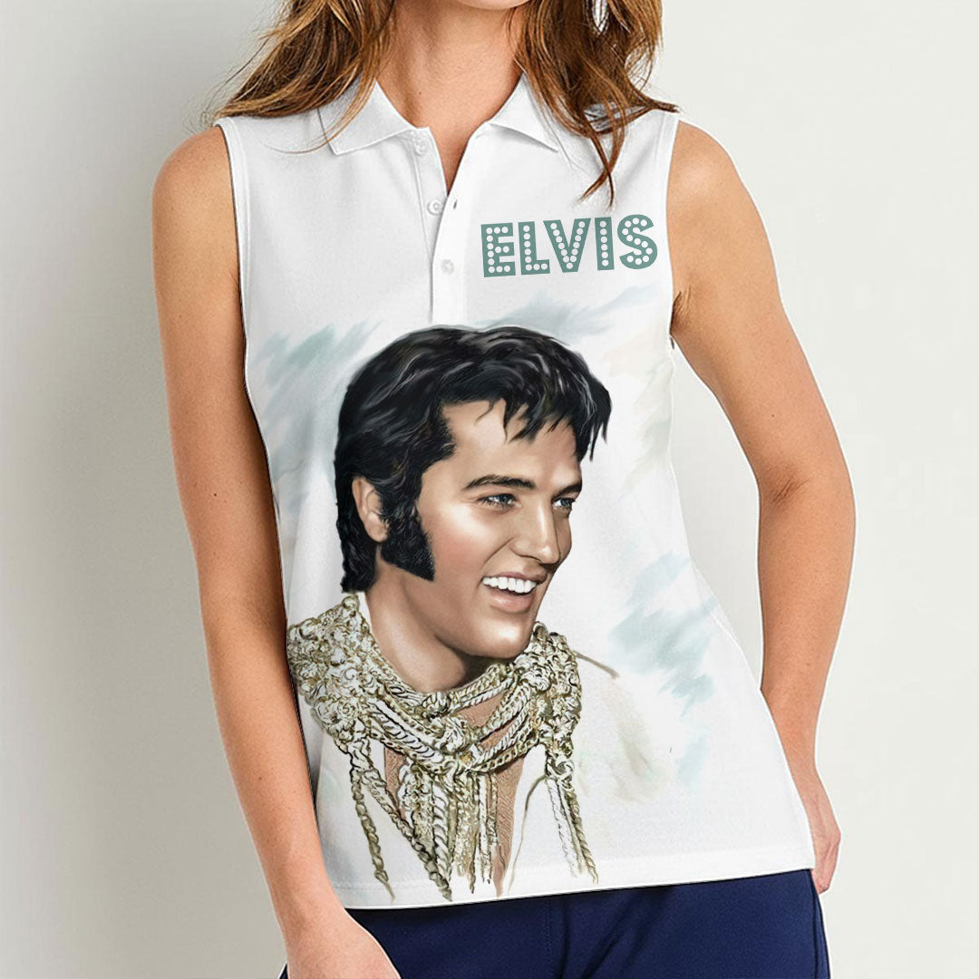 Elvis Presley Women Sleeveless Polo Shirt – HOATT17076