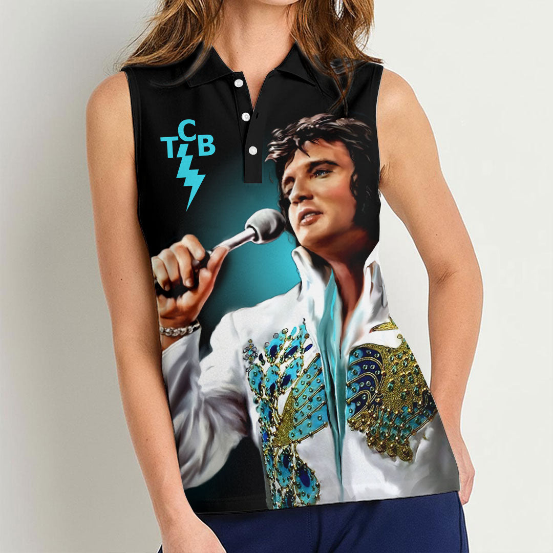 Elvis Presley Women Sleeveless Polo Shirt – HOATT17329