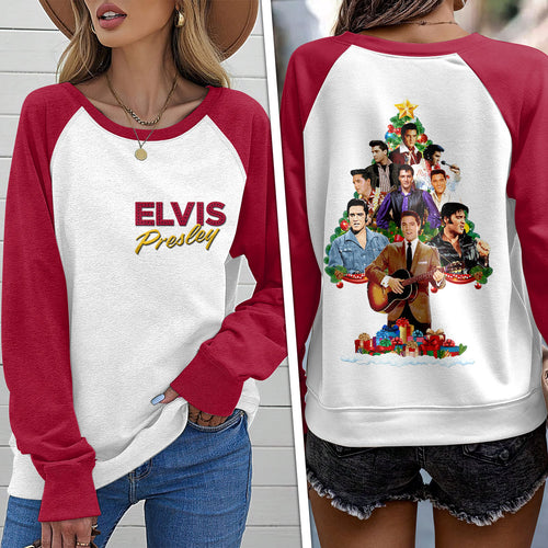 Elvis Presley Round Neck Raglan Sleeve Sweatshirt – VANDH 3931