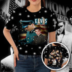 Elvis Presley Short Sleeve Button-Down Shirt – NGHIAVT 0146