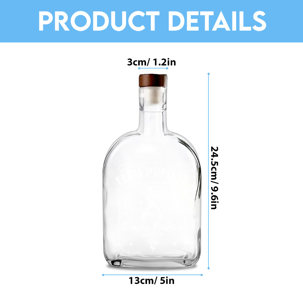 Elvis Presley 25oz Empty Whiskey Bottle – GNE4220