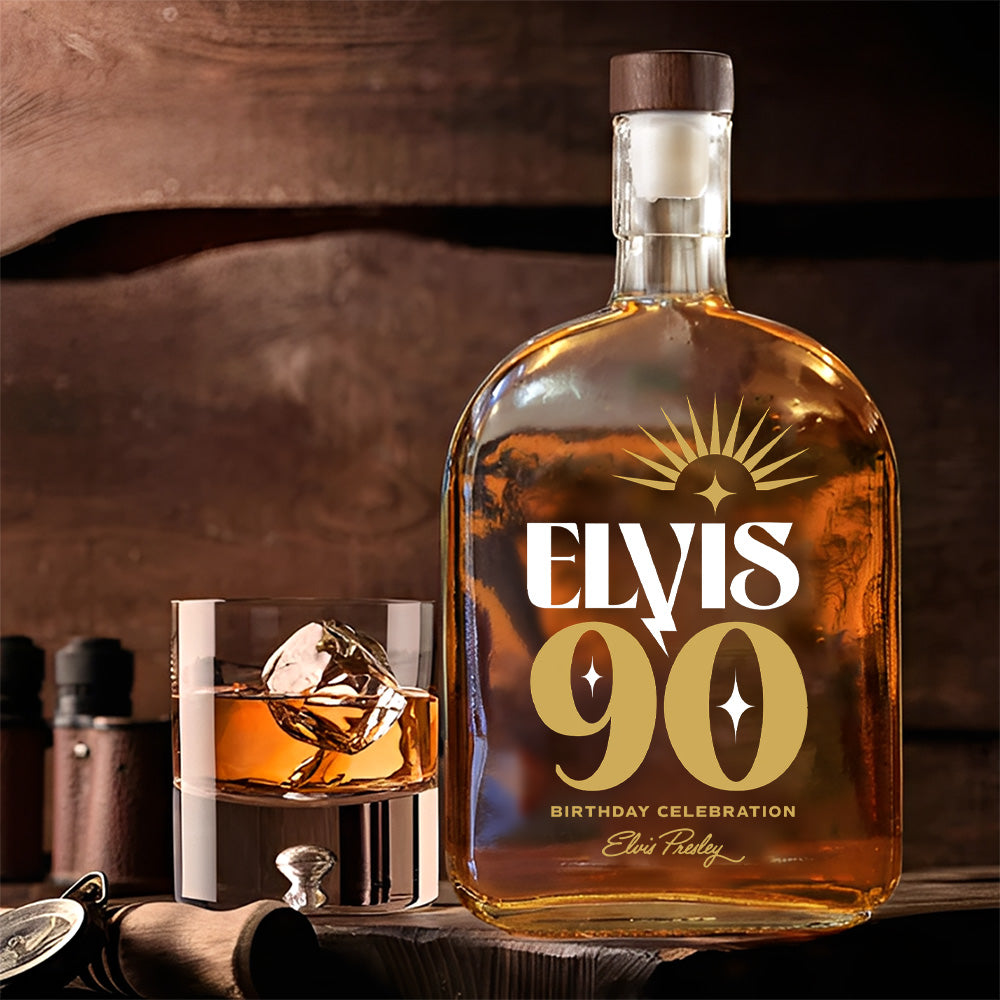 Elvis Presley 25oz Empty Whiskey Bottle – GNE4234