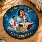 Elvis Presley Round Quilt Rug – HOATT26707