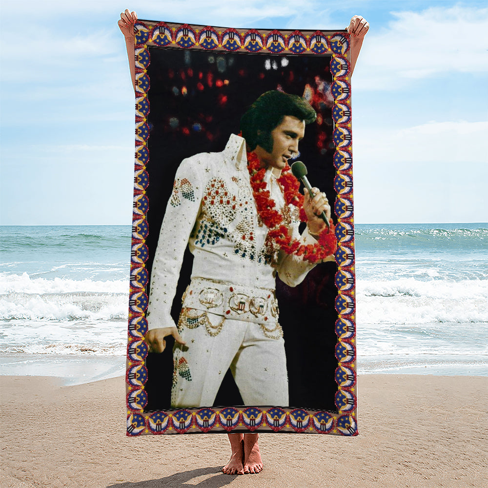Elvis Presley Rectangle Beach Towel – HOATT 11474
