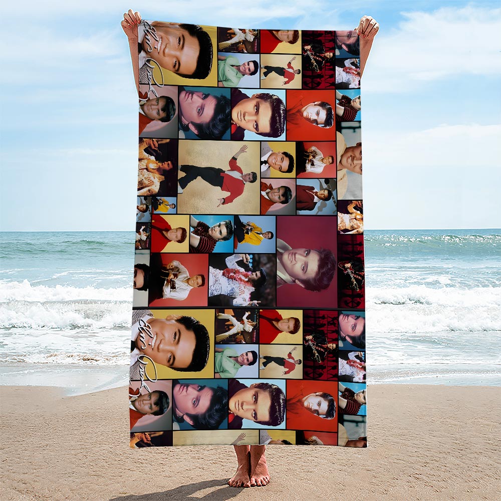 Elvis Presley Rectangle Beach Towel – HOATT15581