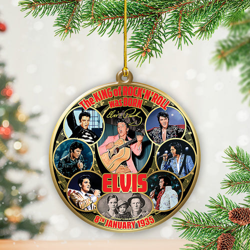Elvis Presley Custom Shape 2-sided Acrylic Ornament – TANTN17055
