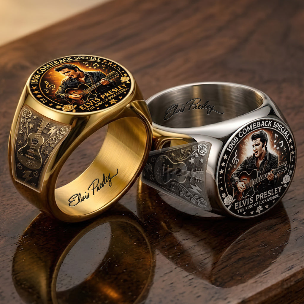 Elvis Presley 3D Engraved Ring – TANTN23234