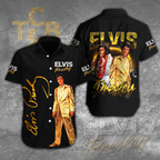 Elvis Presley Short Sleeve Button-Down Shirt – HOATT 1290
