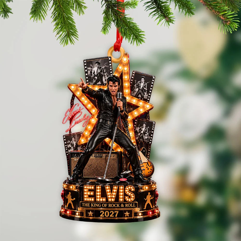 Elvis Presley 2027 Custom Shape 2-side Printed Acrylic Ornament – TANTN25900