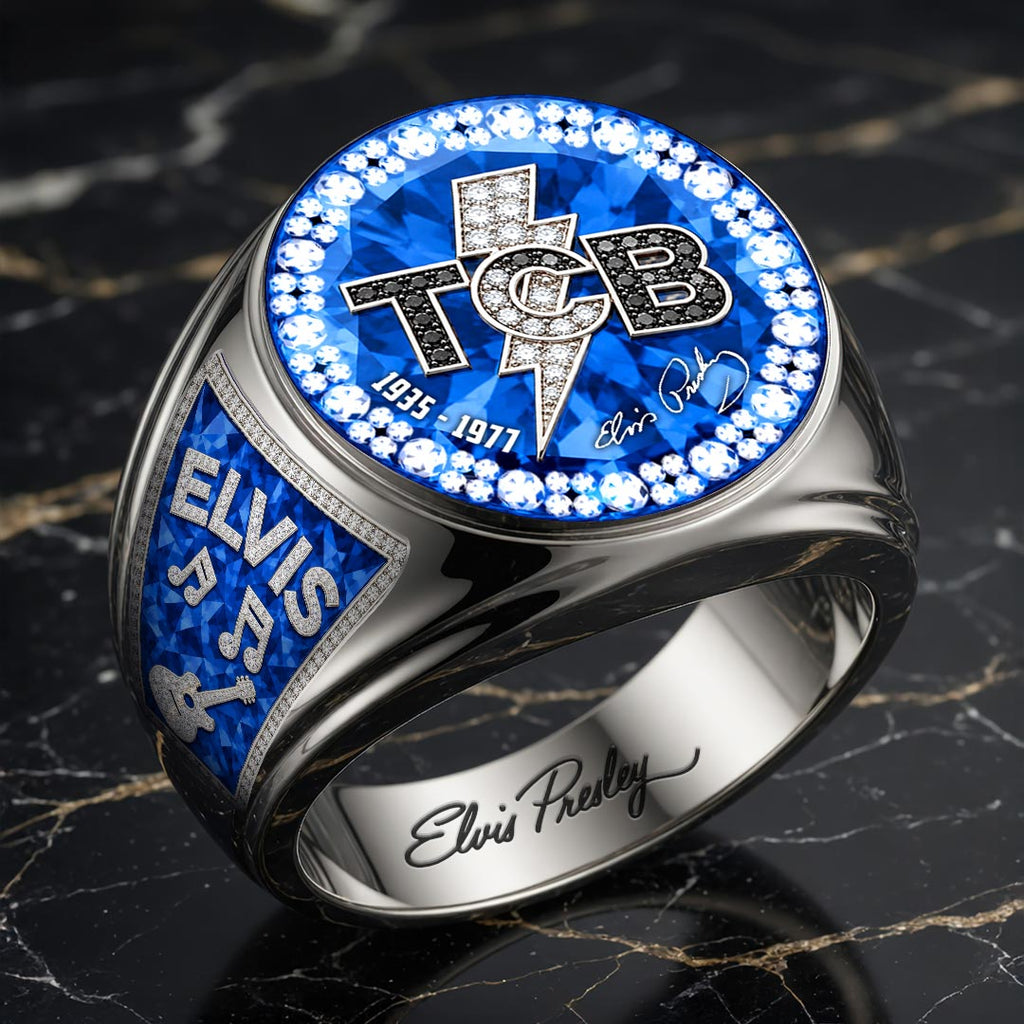 Elvis Presley 3D Engraved Ring – HOATT18413