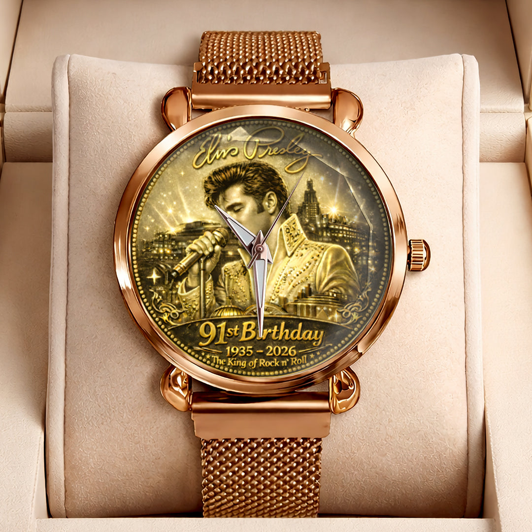 Elvis Presley Mesh Strap Quartz Watch – HOATT16493