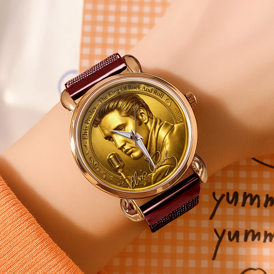 Elvis Presley Mesh Strap Quartz Watch – HOATT16494