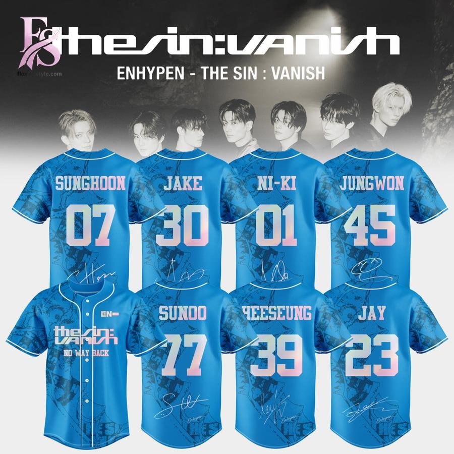 Enhypen THE SIN VANISH Still Afterlight Baseball Jersey