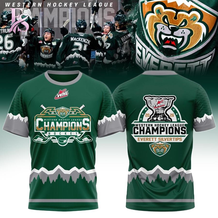 Everett Silvertips Champions Western Hockey League 2026 Shirt