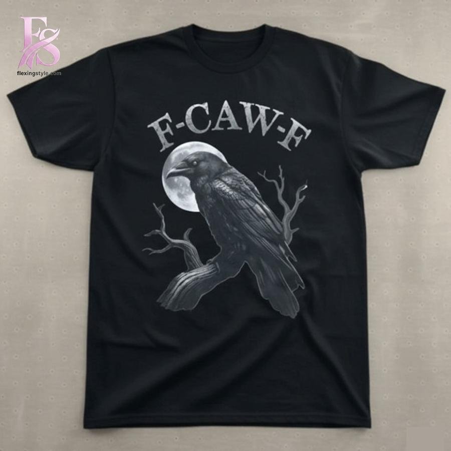 F CAW F Raven Moon T Shirt
