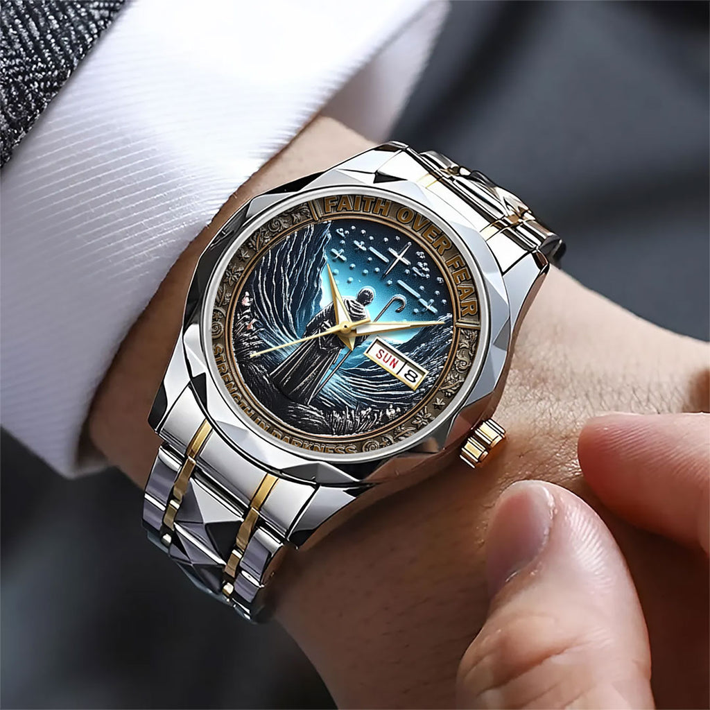 Faith Over Fear Alloy Luxury Quartz Watch – TANTN 14816