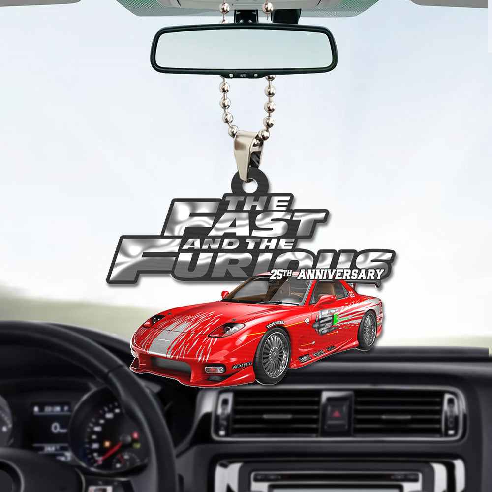 Fast & Furious 25th Anniversary 2026 Custom shape 1-sided Acrylic Car Ornament – GNE4793