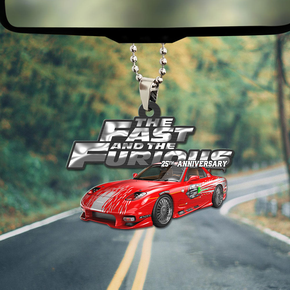 Fast & Furious 25th Anniversary 2026 Custom shape 1-sided Acrylic Car Ornament – GNE4793