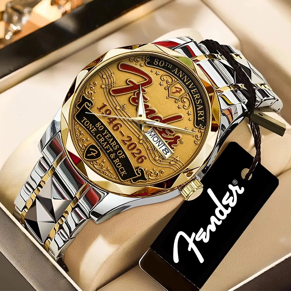 Fender 80th Anniversary Alloy Luxury Quartz Watch – TANTN24917