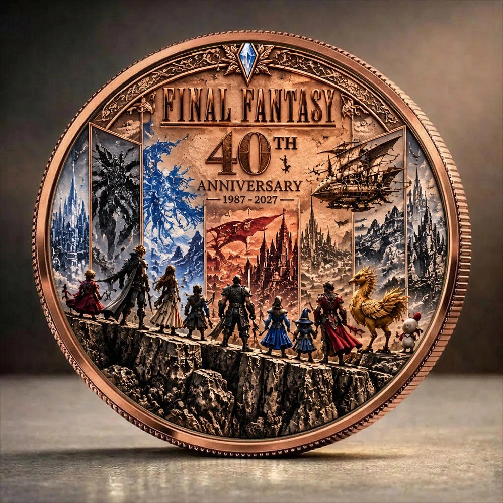 Final Fantasy 40th Anniversary 2027 Commemorative Coin – TANTN26348