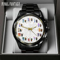 Final Fantasy Black Stainless Steel Watch – GNE7679