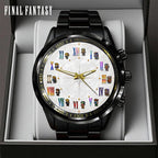 Final Fantasy Black Stainless Steel Watch – GNE7679