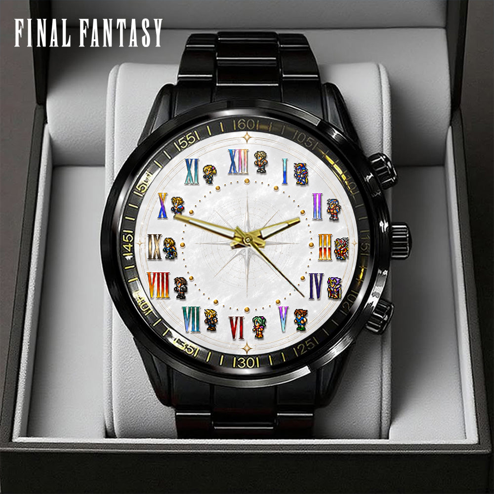 Final Fantasy Black Stainless Steel Watch – GNE7679