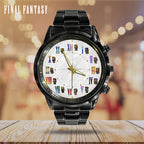 Final Fantasy Black Stainless Steel Watch – GNE7679