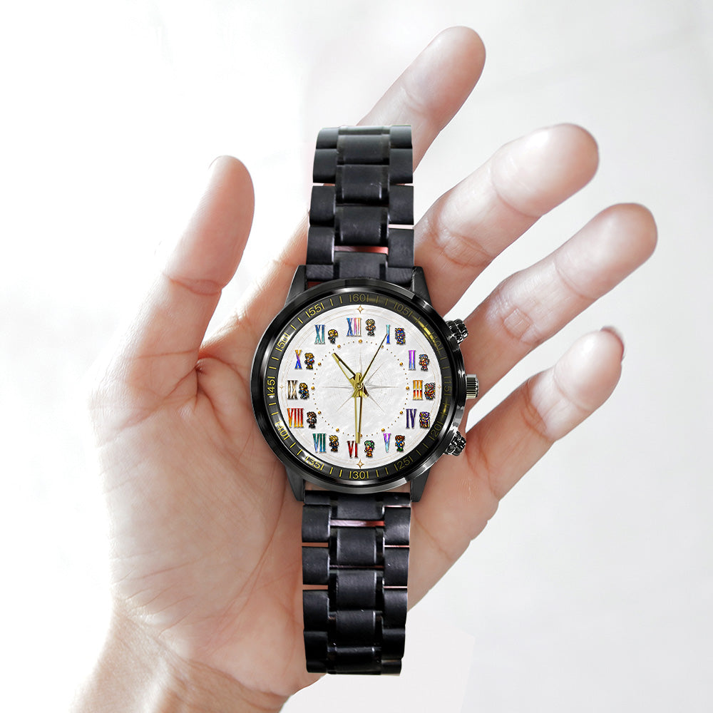 Final Fantasy Black Stainless Steel Watch – GNE7679