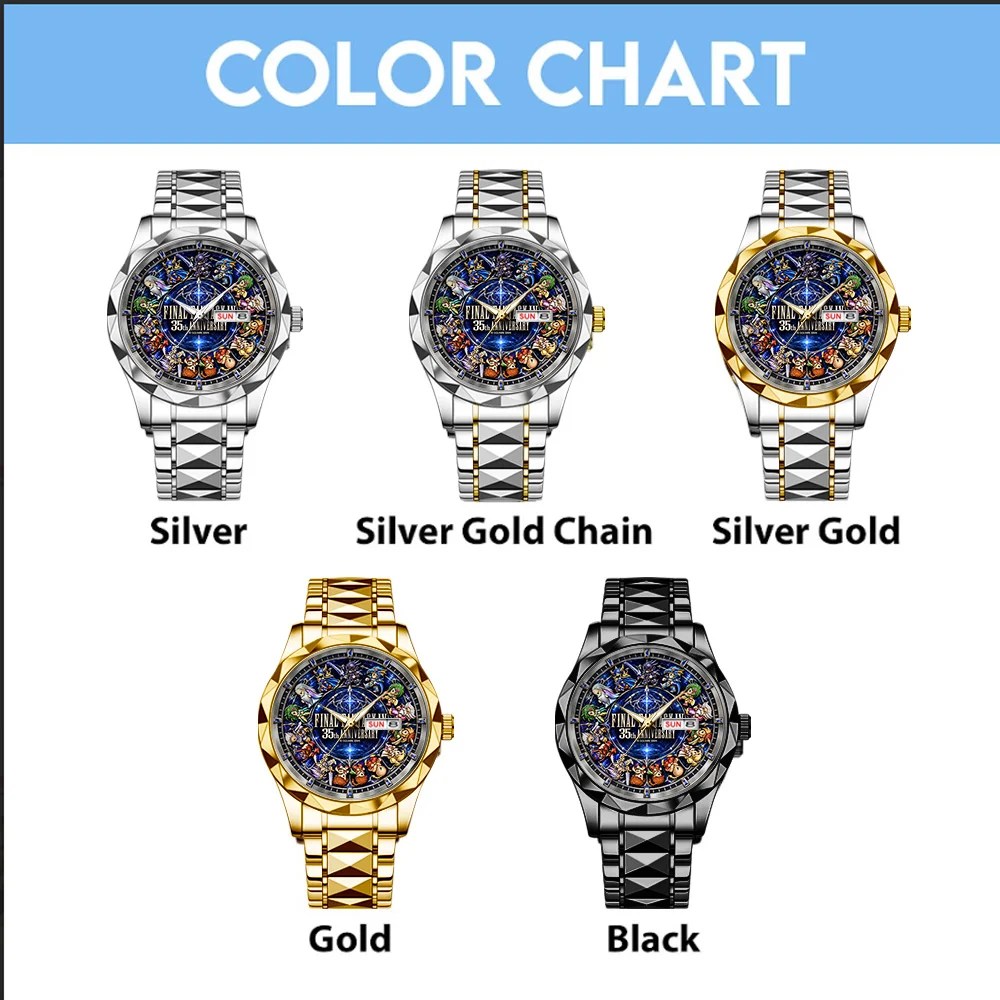 Final Fantasy IV 35th Anniversary Alloy Luxury Quartz Watch – GNE8850