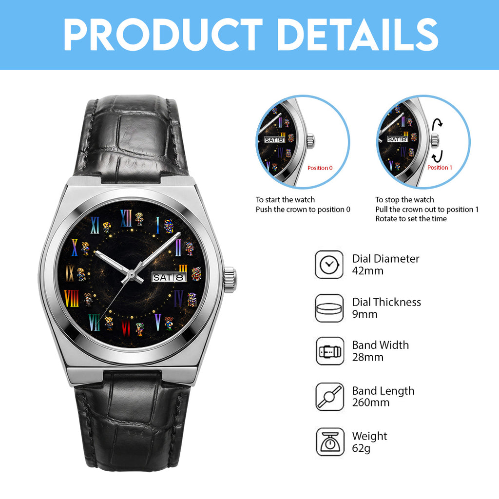 Final Fantasy Leather Alloy Watch – GNE7681