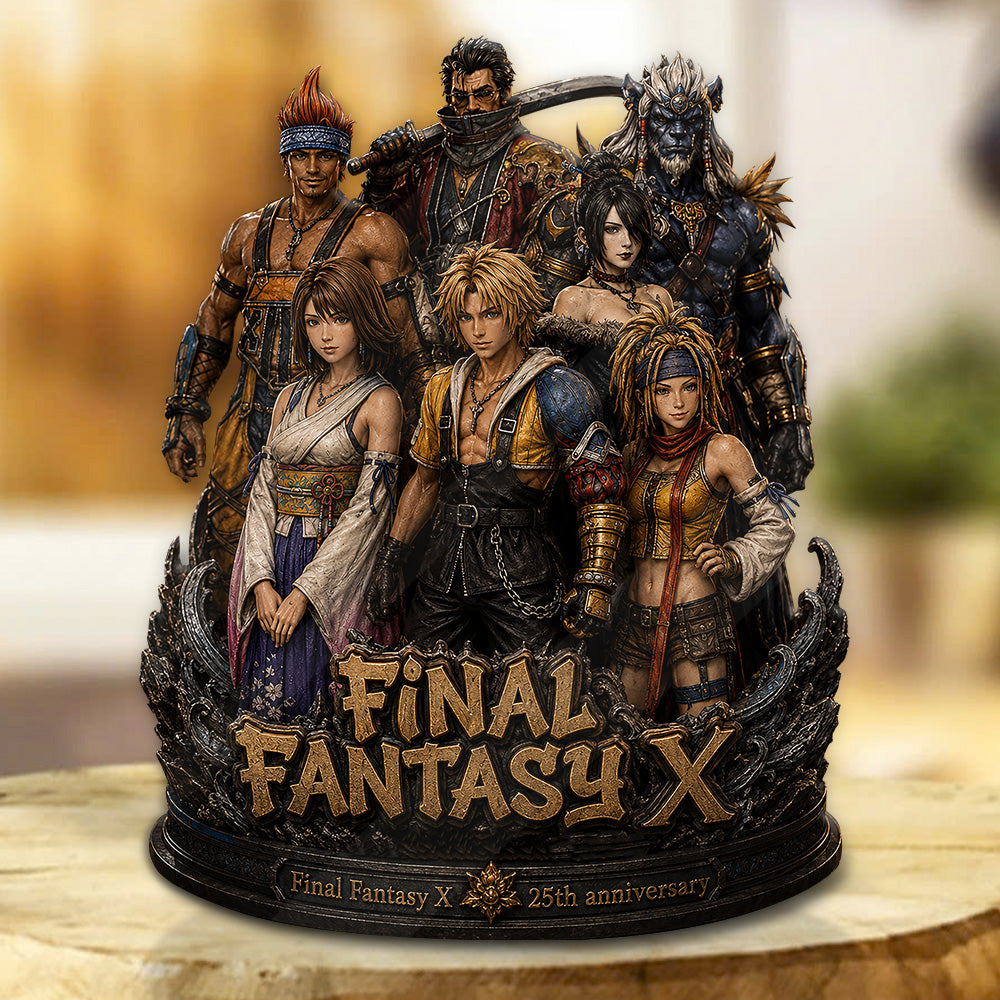 Final Fantasy X 25th Anniversary Custom Shape Acrylic Plaque – GNE6868