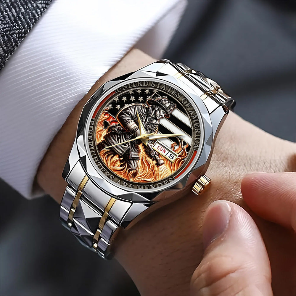 Firefighter Alloy Luxury Quartz Watch – TANTN 14870