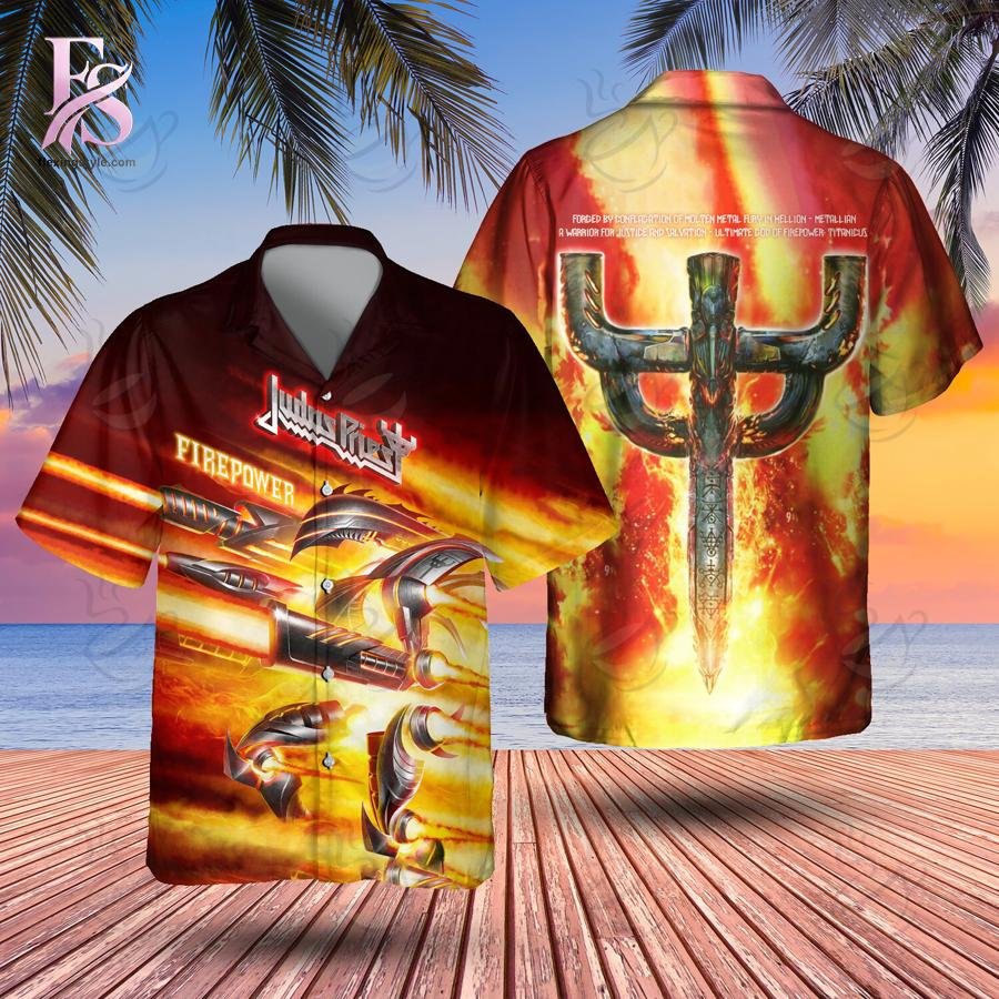 Firepower Judas Priest Hawaiian Shirt