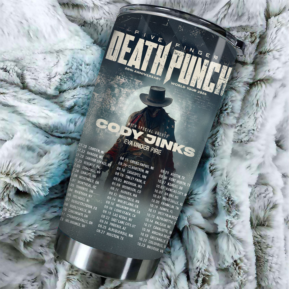 Five Finger Death Punch Tour 2026 Tumbler Cup – TANTN20326
