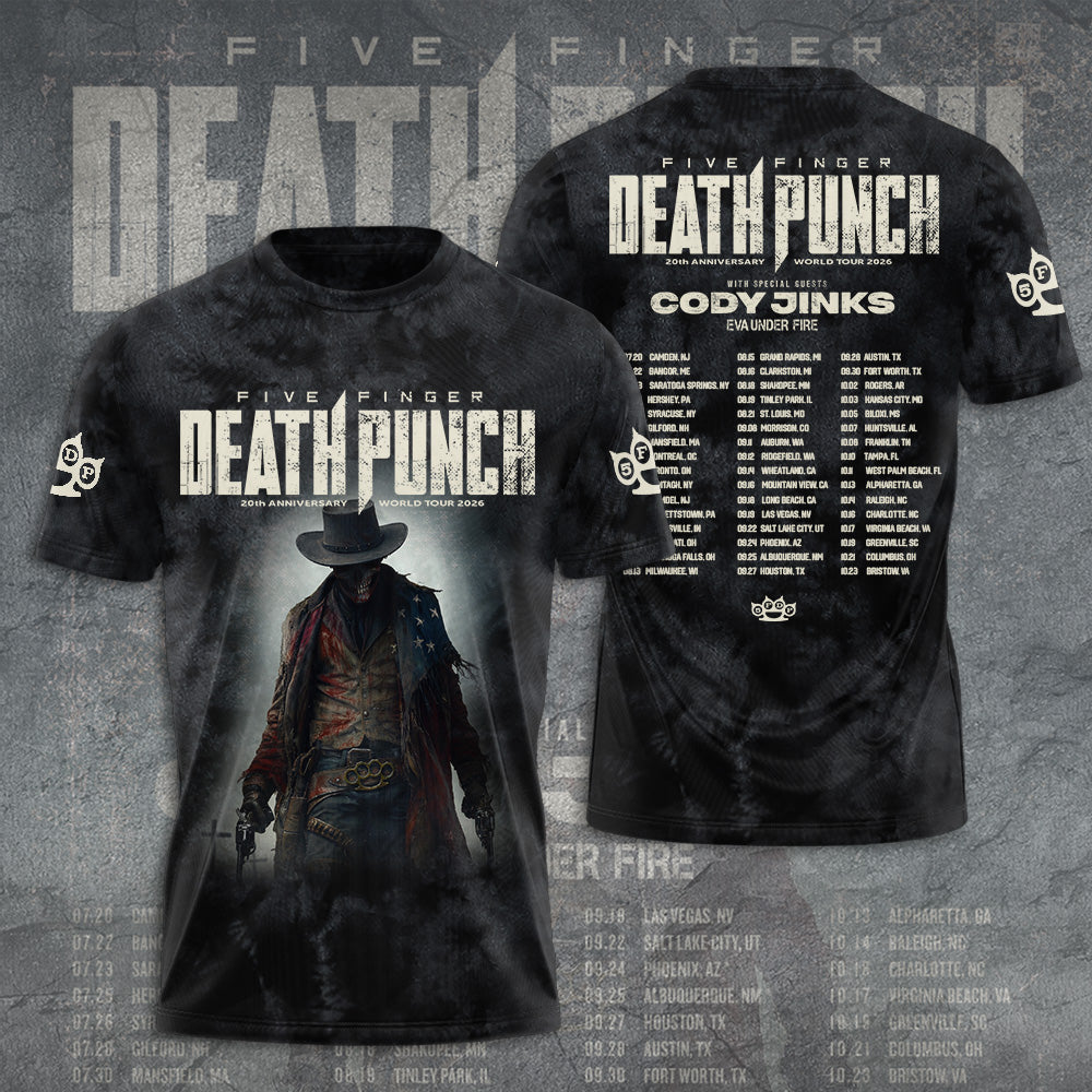 Five Finger Death Punch Tour 2026 3D Apparel – TANTN20403