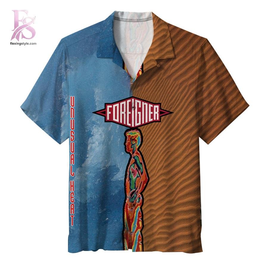 Foreigner Head Unusual Heat Album Hawaiian Shirt