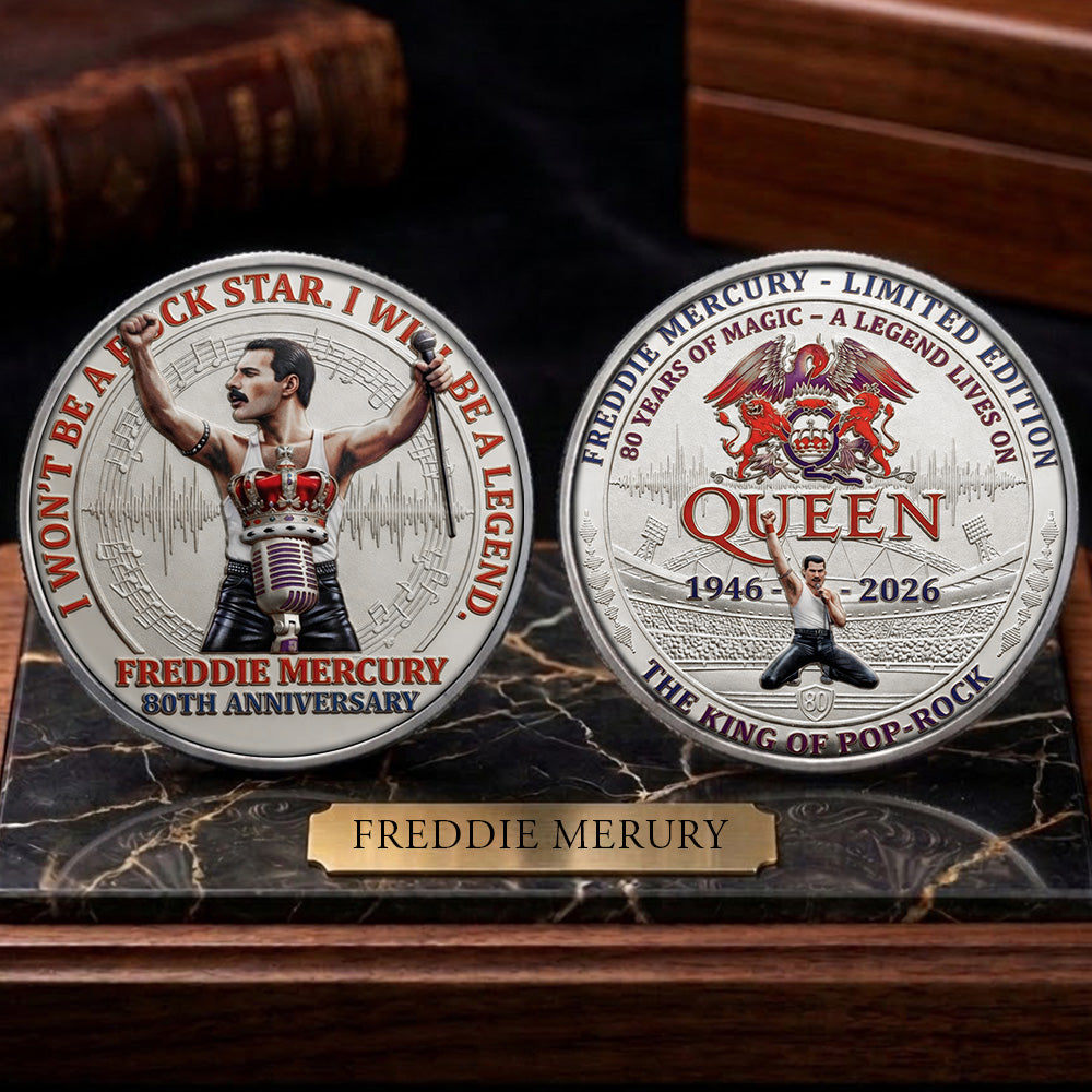 Freddie Mercury 80th Anniversary 2026 Commemorative Coin – TMTHU5529