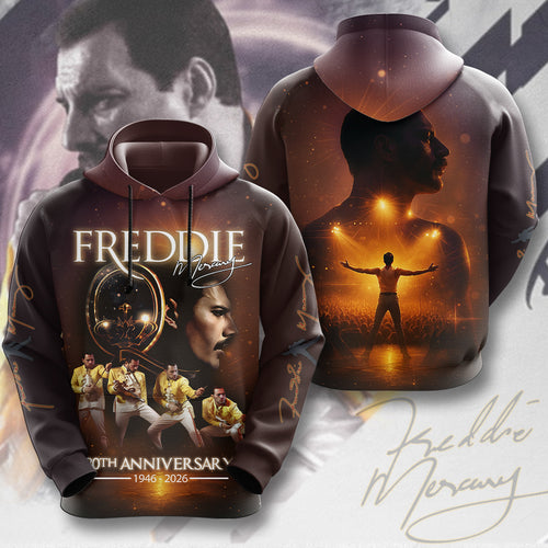 Freddie Mercury 80th Anniversary 3D Apparel – MAITM14363
