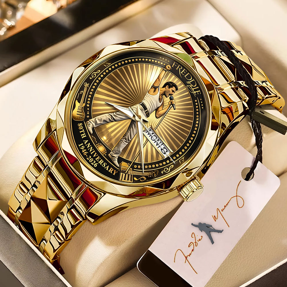 Freddie Mercury 80th Anniversary Alloy Luxury Quartz Watch – MAITM14254