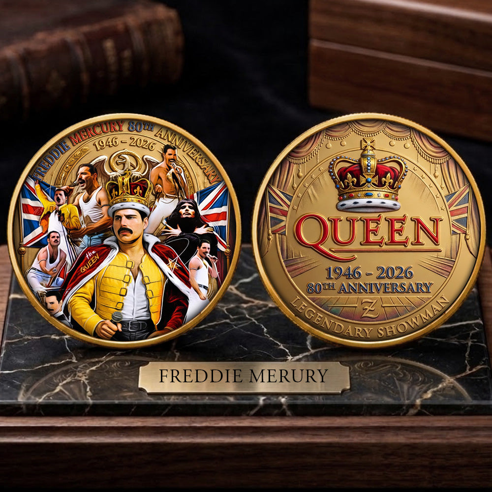 Freddie Mercury 80th Anniversary Commemorative Coin – TMTHU6118